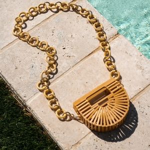 Bamboo crossbody bag